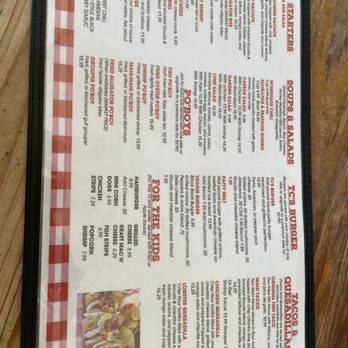 TC’s Front Porch menu 1