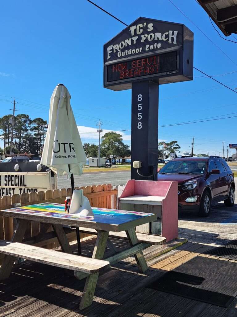 TC’s Front Porch banner